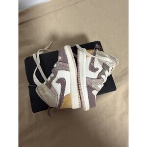 Nike Air Jordan 1 Mid SE Craft Toddler Shoes Size 3C Sail Taupe Haze DZ4467-102
